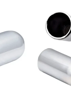 Crafted XForce 3in Round Rolled-In Tip/2.5in Inlet - Stainless Steel