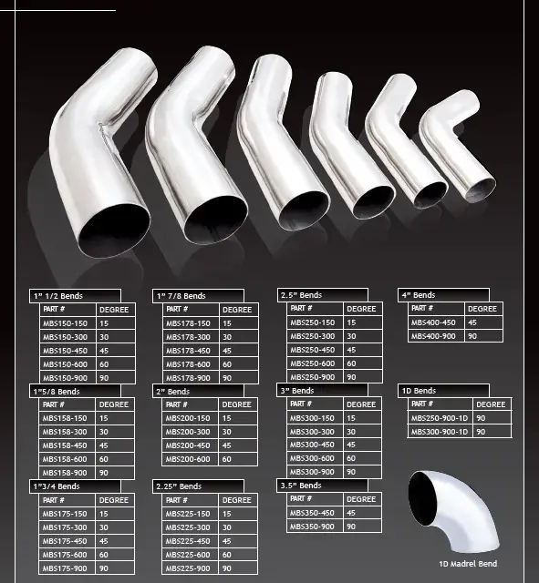 XForce 2in/60 Degree Mandrel Bend - 304 Stainless Steel Brushed Sale