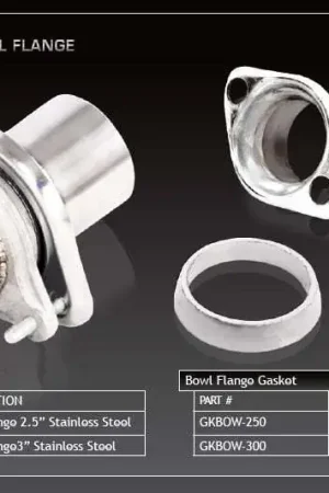 XForce 2.5in Bowl Flange Gasket - Stainless Steel Order Now