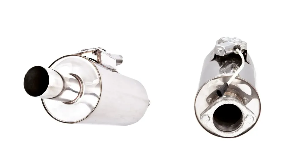 Get Yours XForce Varex Universal Round Muffler - 3.5in Inlet/3.5in Outlet