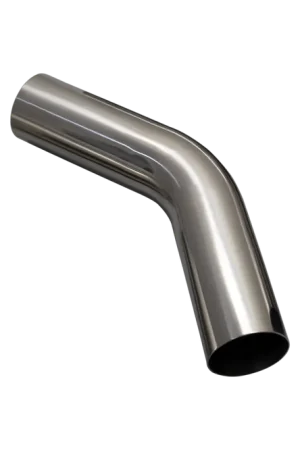 Don’t Miss Out XForce 45 degree 3in Stainless Steel Mandrel Bend 1.5D 6in Leg - Polished