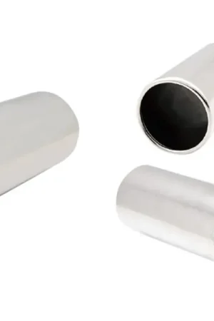 XForce Universal Tips - 3in Inlet 80mm Round Rolled-In Tip - Stainless Steel Next Day Delivery