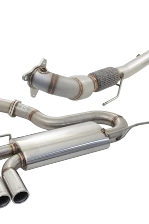 Hot Deal XForce 3in Turbo-Back Exhaust w/Twin 3in Tips - Stainless Steel (Golf GTI Mk5 05-09)