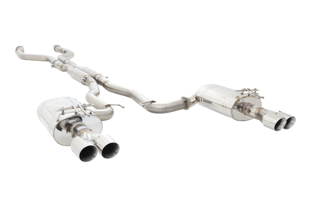 XForce 7-Series Twin 2.5in Cat-Back Exhaust - Matte Stainless Steel (Commodore 06-17) Authentic