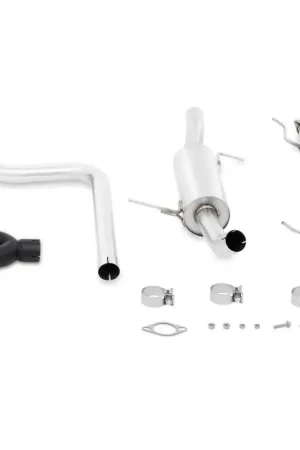 Premium Mishimoto Cat-Back Exhaust (Fiesta ST 2014+) Non Resonated, Black Tips