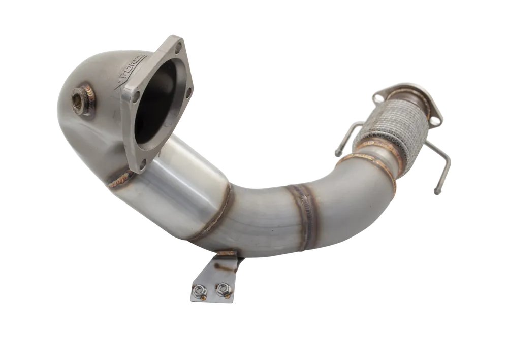 XForce 4in Dump-Pipe and Cat Kit - Non-Polished Stainless (i30 N 18+) Viral
