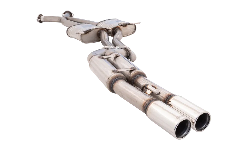 Affordable XForce 2.5in Cat-Back X-Pipe System with Straight Pipe Rear - Raw 409 Stainless Steel (Commodore 01-04)