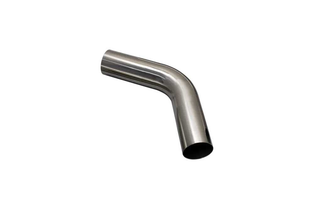 Direct From Manufacturer XForce 60 degree 2.5in Stainless Steel Mandrel Bend 1.5D 6in Leg - Polished