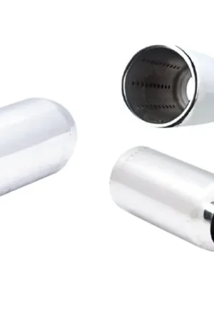 Trending XForce 3in Round Resonated Rolled-In Tip - 2.5in Inlet Stainless Steel