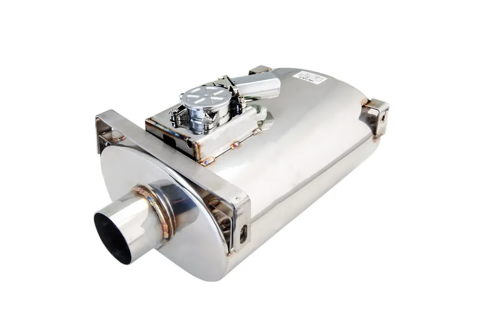 Limited Offer XForce Varex Universal Oval Muffler - 2.5in Inlet/2.5in Outlet