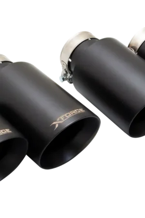 Save Now XForce 4in Tips to suit XForce Cat-Back Exhaust (S3 Sedan 13+) Black
