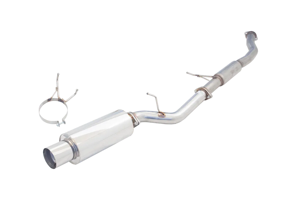 Hassle-Free Returns XForce 3in Turbo-Back Exhaust - Non-Polished Stainless (Silvia S13/180SX 89-94)