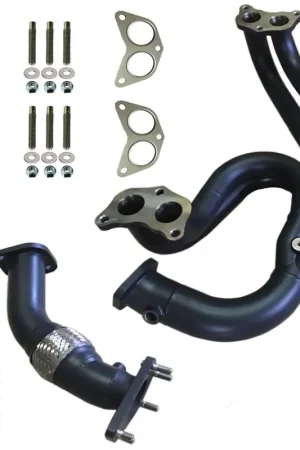 High Quality AVO Ceramic Coated Equal Length Headers & Up-Pipe with Flex (EJ25)