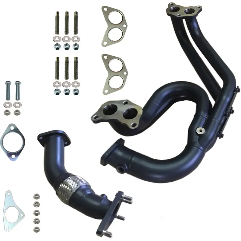 High Quality AVO Ceramic Coated Equal Length Headers & Up-Pipe with Flex (EJ25)