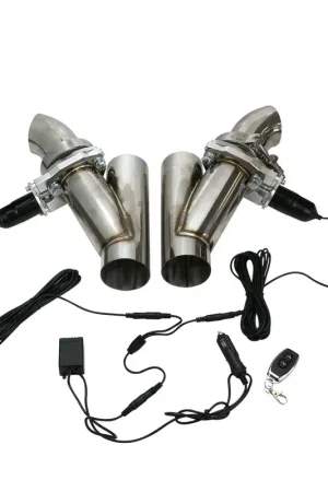 Don’t Miss Out Proflow Dual Exhaust Cutouts Electric Aluminium Bolt On 3.0in Diameter Stainless Steel Tubing Kit