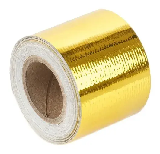 Torque Solution Gold Reflective Heat Tape - 2inx30ft Money Back Guarantee