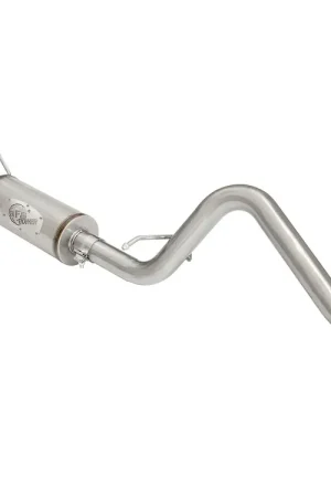Bargain aFe Mach Force-Xp 2.5" 409 Stainless Steel Cat-Back Exhaust w/14" Muffler (Wrangler JK 07-18)