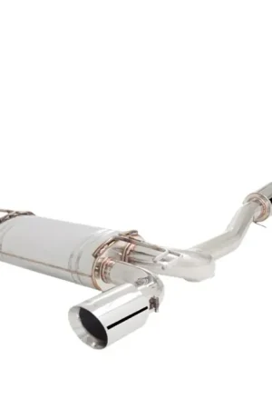 Authentic XForce 3in Cat-Back Exhaust w/Dual Tips - Stainless Steel (EVO X 07-16)