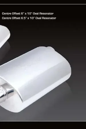 Warranty Included XForce Universal Muffler - 3in Inlet Centre Offset 6in x 10in Oval Resonator