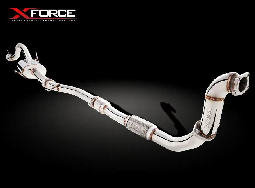 Crafted XForce 3in Turbo-Back Exhaust w/Cat, Non-Polished Stainless (Colorado RC 08-11)