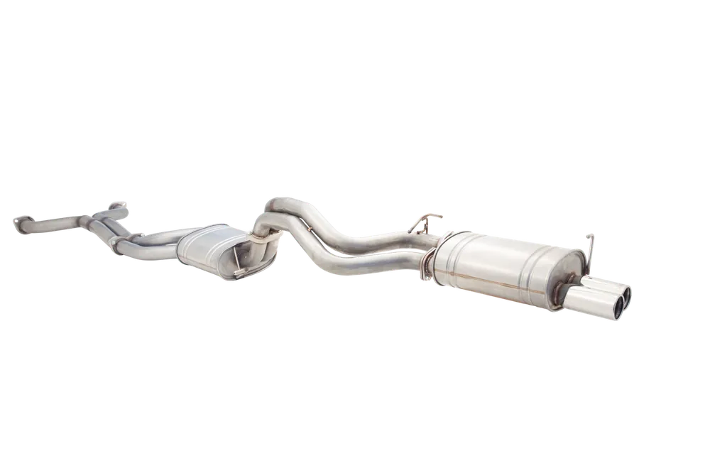 XForce Dual 2.5in Cat-Back System in Raw Finish 409 Stainless (FG Falcon XR8 Sedan 08-11) Clearance