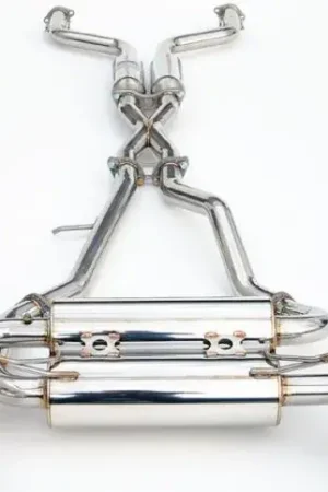 Top Pick Invidia Gemini Cat Cack Exhaust w/Ti Straight Cut Tips (350Z Z33 02-09)