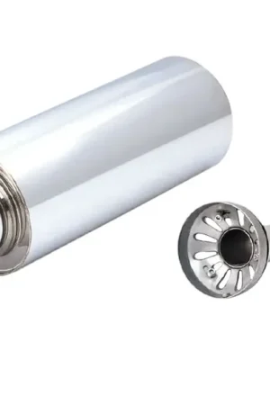 Buy Direct XForce Universal 6in Cannon Muffler - 3.5in Inlet/4.5in Straight-Cut Tip