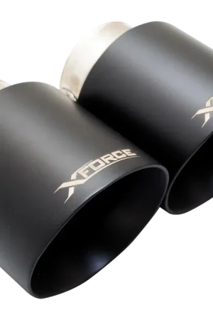 XForce 4in Angle Cut Tips (Golf Mk6 09-13) Black Bulk Order