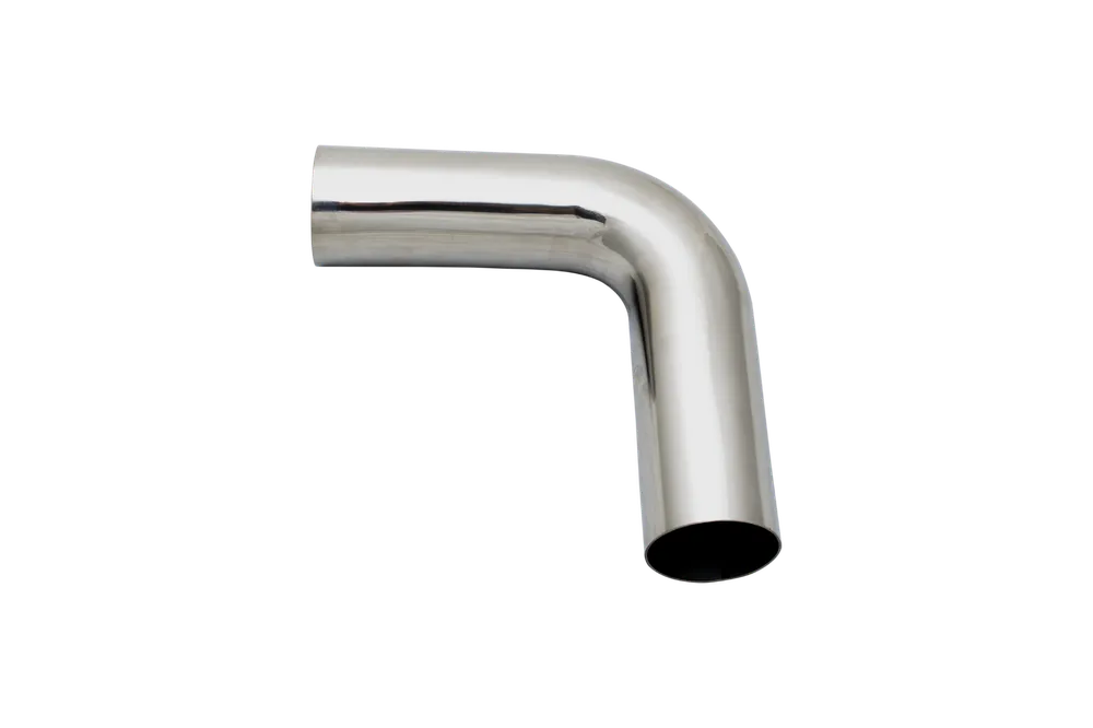 Super Sale XForce 90 degree 3in Stainless Steel Mandrel Bend 1.0D 6in Leg - Polished