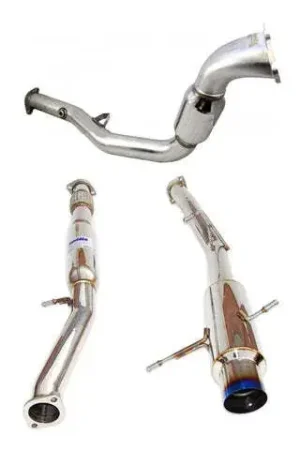 In Demand Invidia N1 Turbo Back Exhaust Resonated w/Catted Down Pipe, Ti Tip (WRX/STI GD 01-07)