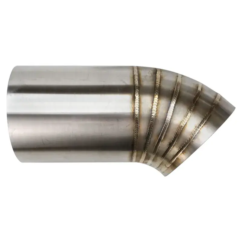 Proflow Pie Cut Welded 304 Stainless Steel Turbo Dump Pipe Tip 3.00'' 27 Degree Angle 120mm Leg Length Trusted Brand