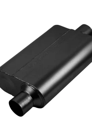 Top Pick Flowmaster Super 44 Series Chambered Muffler Super 44 Series Stainless Steel - 2.50 Offset In / 2.50 Center Out - Aggressive Sound