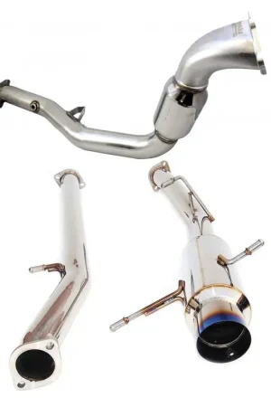 Invidia N1 Turbo-Back Exhaust - Non Resonated with catted Downpipe (STi 01-07) Express Delivery