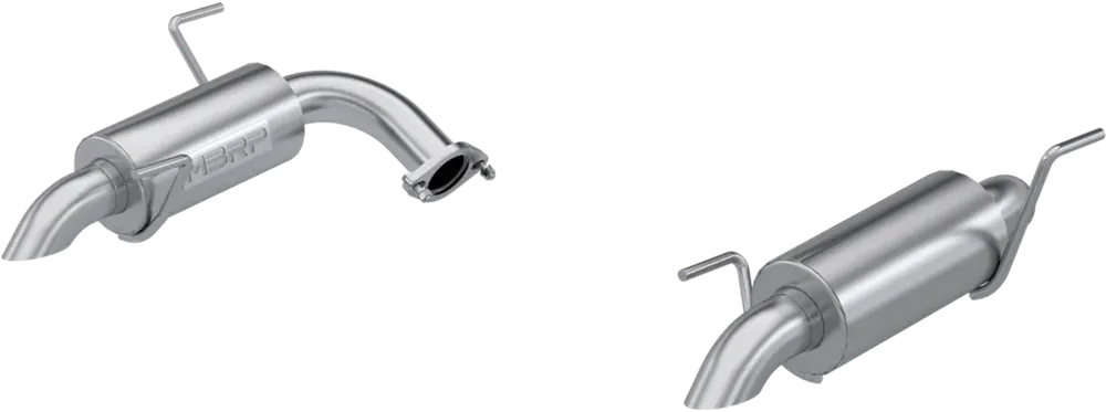 Authentic MBRP 2.5" Axle-Back Turndown Dual Rear Exit Street Profile (Outback 20-24/Crosstrek 18-24) - T304 Stainless Steel