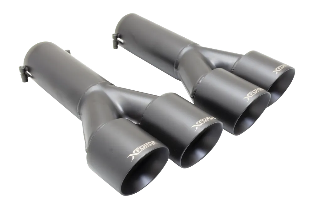 XForce 3 Inch Inlet Black Tips (VE 06-13/VF 13-17 Sedan/Wagon) Free Delivery