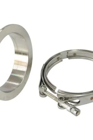 Reduced Price Aeroflow 3.59" Turbine Outlet Flange and V-Band - Stainless Steel
