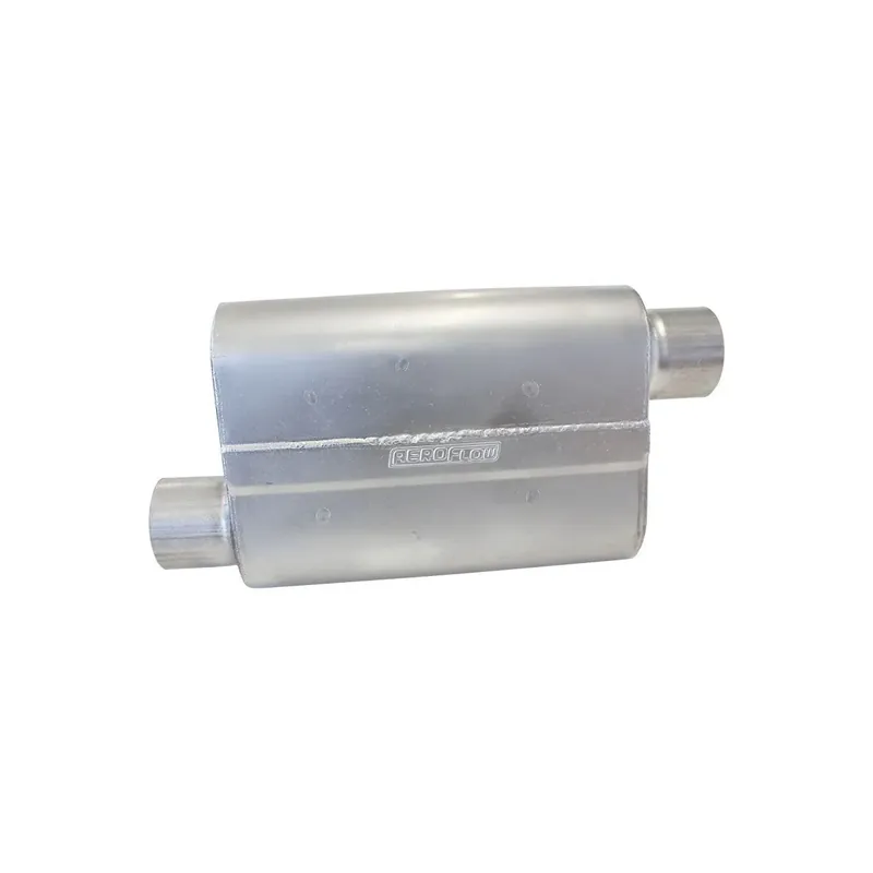 Aeroflow 5000 Series Aluminised Steel Offset/Offset Muffler - L 13"xW10"xH4.25" Professional Grade