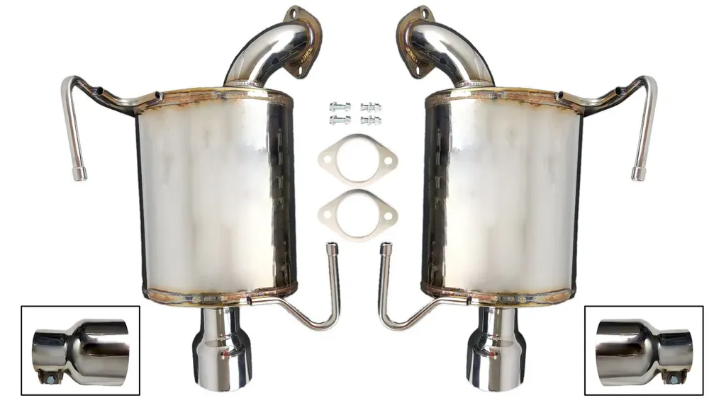Sale AVO Dual Rear Muffler Kit with 4" Exhaust Tips (Forester 09-13)