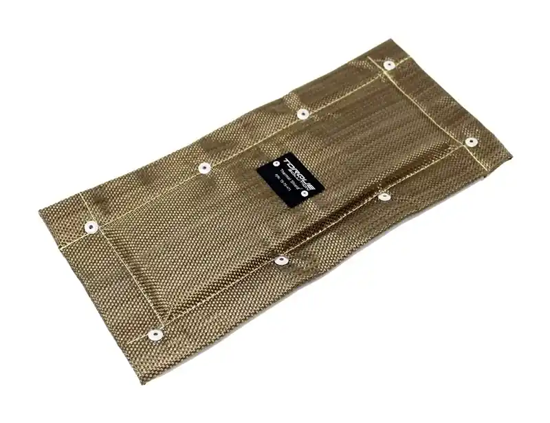 Place Order Torque Solution Exhaust Pipe + Cat Converter Titanium Thermal Heat Shield Blanket - 6x13in