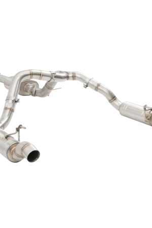 XForce 3.5in to Twin 3in Cat Back w/ Center Varex 304 Stainless Steel (Silverado 1500 19+) Modern