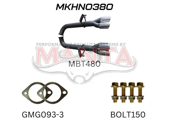 Luxury Manta Performance Dual 3in Tail Pipes Muffler Delete Kit (Commodore VE/Maloo 13-17)