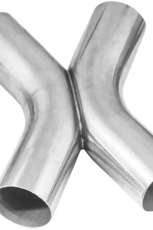 Proflow Exhaust X Pipe Universal 304 Stainless Steel Polished 3.50ininlet/Outlet 18in Length Time-Limited
