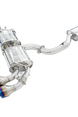 Invidia R400 Valved Cat Back Exhaust w/Straight Tips (Golf R Mk8 22-24) Money Back Guarantee
