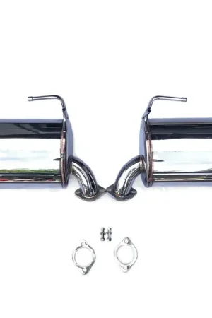 Cheap AVO Rear Muffler Kit with Single Exit Downward Pointing Exhaust Tips (Outback 16+)