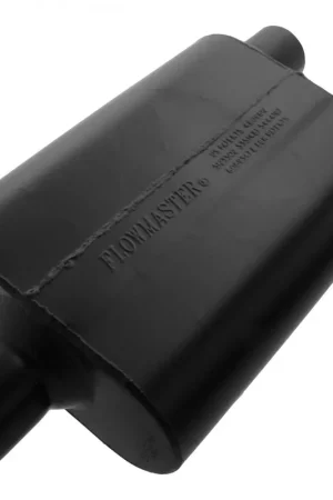 Markdown Flowmaster Super 44 Series Chambered Muffler Super 44 - 2.50 Center In / 2.25 Dual Out - Aggressive Sound