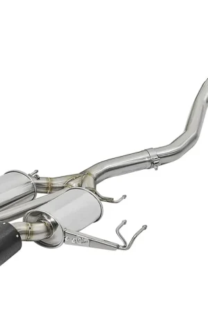 aFe Takeda 3" 304 Stainless Steel Cat-Back Exhaust System (Civic Type-R 2017+) Carbon Fibre Tips Trusted Brand