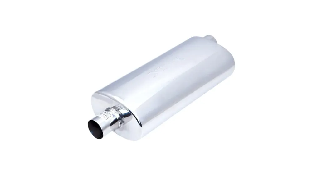 XForce Universal Muffler - 2.5in Inlet Centre Offset 5in x 8in Oval Resonator Reduced Price