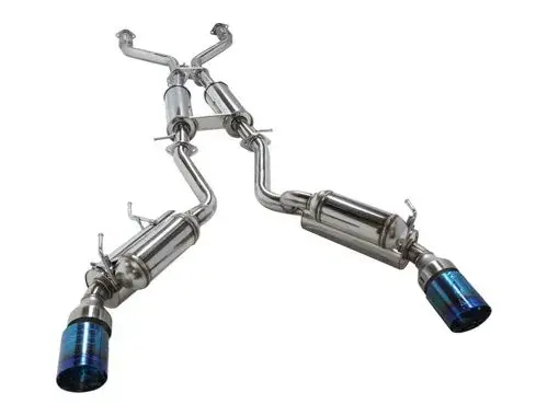 HKS 09+ 370z Dual Hi-Power Titanium Tip Catback Exhaust (requires removal of emissions canister shie Handmade