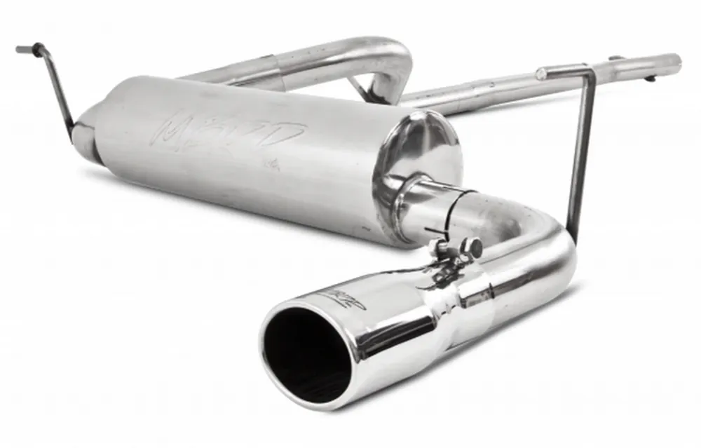 MBRP 2.5" Cat Back Single Rear Exit (Wrangler/Rubicon 12-18) - Aluminized Steel Mega Sale