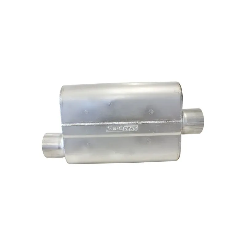Aeroflow 3" Stainless Steel Offset/Center Muffler - L 13" x W 10" x H 4.25" Sale